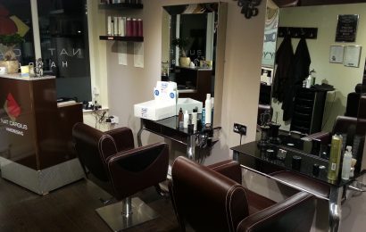 Ladies' styling stations at Nat Cargius Hairdressing, Rossett, Wrexham